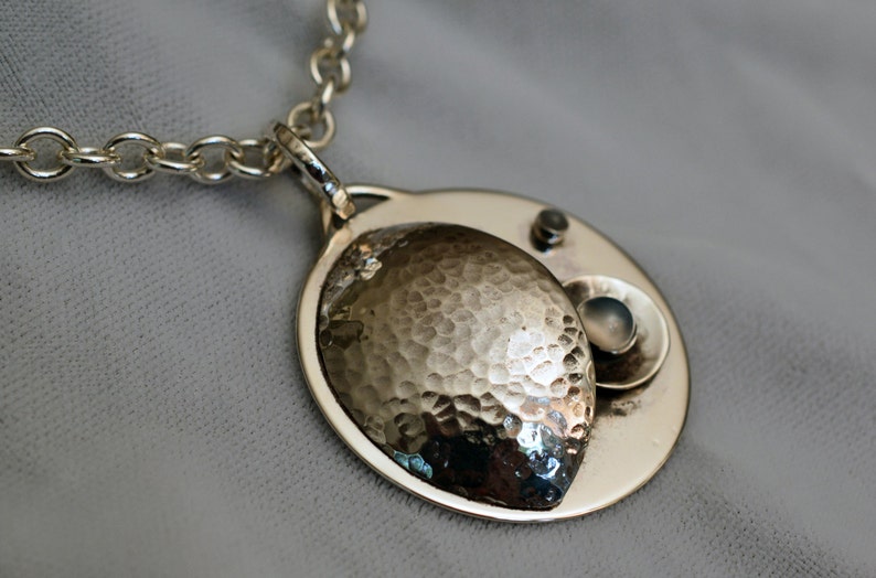 Sterling Silver Celestial Moonstone Pendant