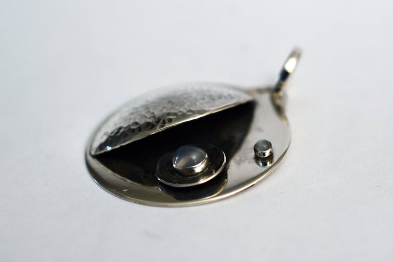 Sterling Silver Celestial Moonstone Pendant