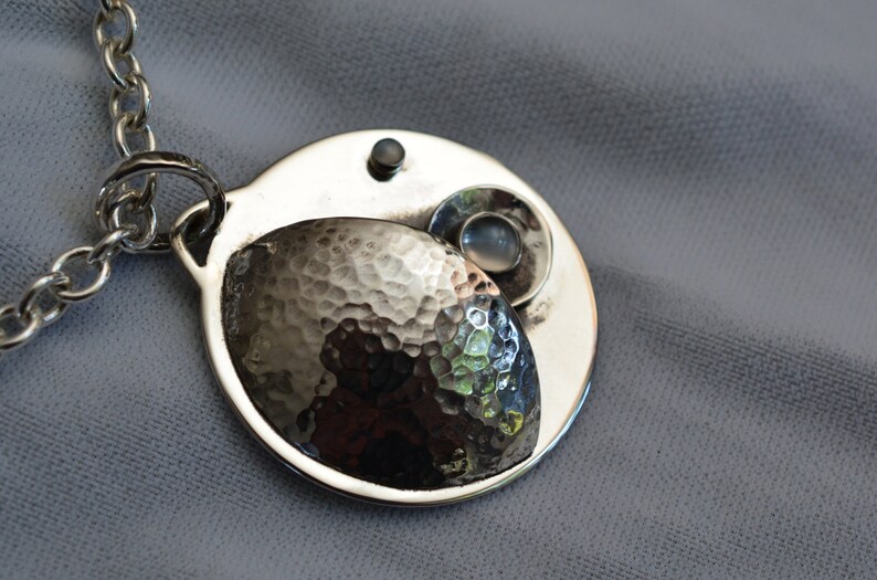 Sterling Silver Celestial Moonstone Pendant