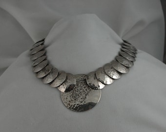 Sterling Silver Disc Necklace