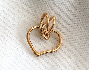 14kt Yellow Gold Heart Pendant 2