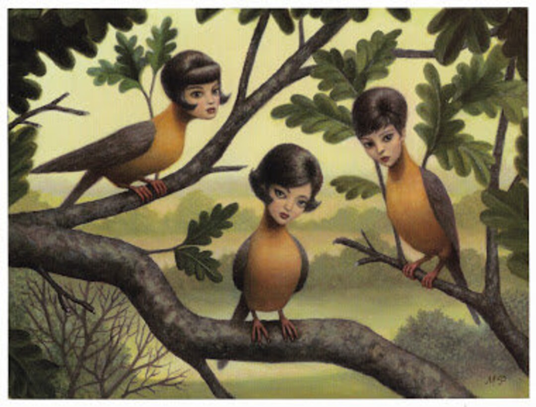Lady Birds Marion Peck Postcard Museum Quality Extra Large - Etsy