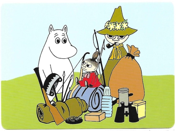 Moomin Little My Snufkin And Moomintroll Postcard Tove Etsy
