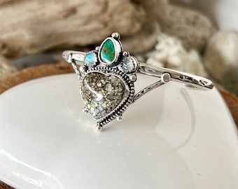 Variscite/Turquoise/Moonstone cuff bracelet Shy Dragonfly Jewels handmade cuff bracelet turquoise sterling silver bracelet bangle