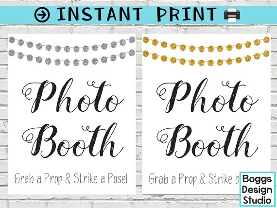 photo booth sign printable