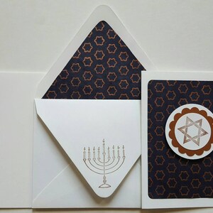 Hanukkah Star of David Navy/Copper