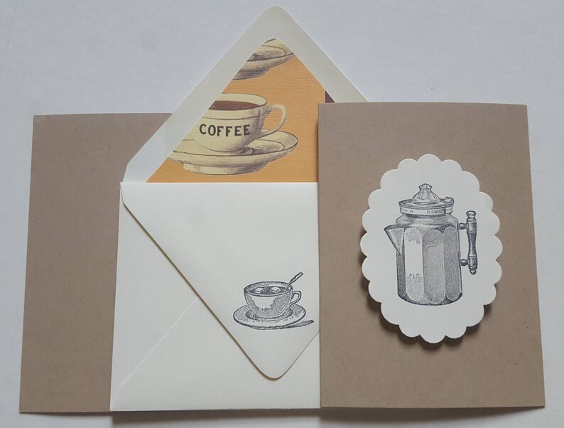 Small Card Collection Vintage Coffee Kraft