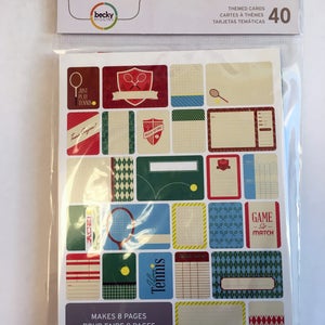 Project Life Tennis Themed Cards