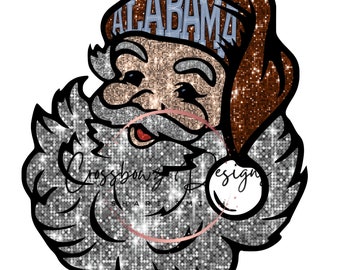 Alabama, Weihnachten, Crimson, Team, Santa, Pailletten, Jolly, Gezeiten, PNG, Digitale Datei, DOWNLOAD