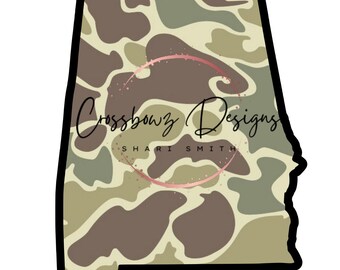 Alabama, Bama, State, County, Camo, Duck, South, Hunting, Country,  PNG, Digital File, Download