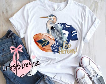 Herons, Brantley County, Nahunta, Georgia, Football, School, Watercolor, Go herons, PNG, Digital File, Download