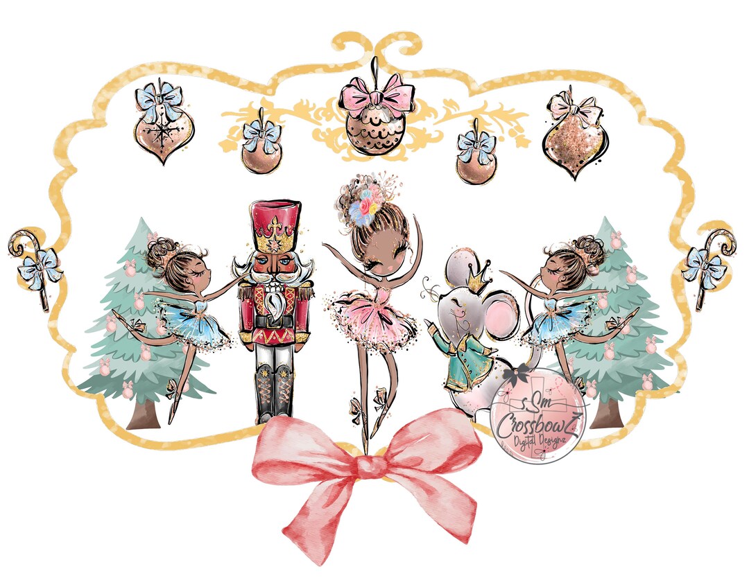 Cute Festive Nutcracker PNG Instant Download, African American ...
