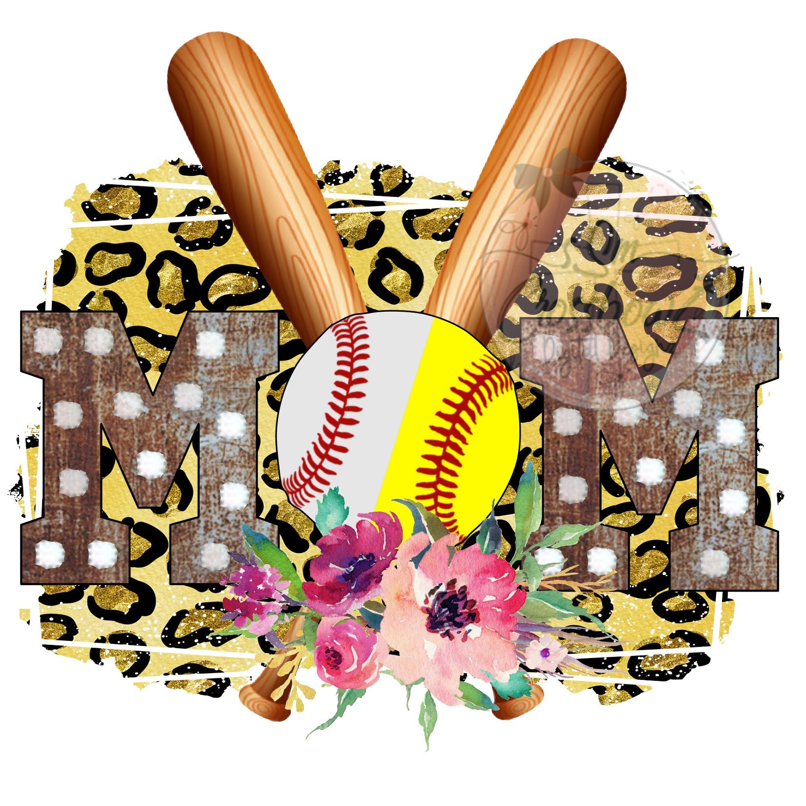 Baseball Softball Mom PNG File Etsy