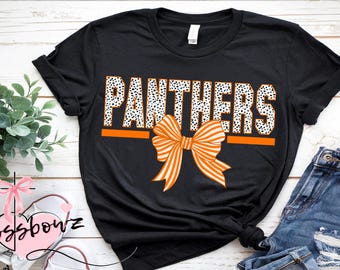 Panthers, Bow, Dalmation, School, Team, Sports, Football, Cute, PNG, digital file, download