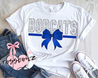 Bobcats, School, Team, Sports, Bow, Croquette, PNG, Digital File, Download