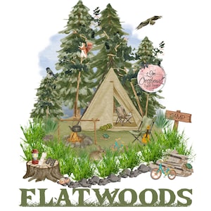 Camping, Boy, Outdoors, Fun, Flatwoods, PNG, Sublimation, Digital File, Download