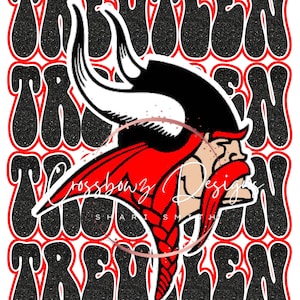 Treutlen County, Georgia, Soperton, Vikings, School, Mascot, PNG, Sublimation, Digital File, Download