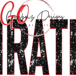 Pirates, Team, Go Pirates, Sequins, PNG, Sublimation, Digital File, DOWNLOAD