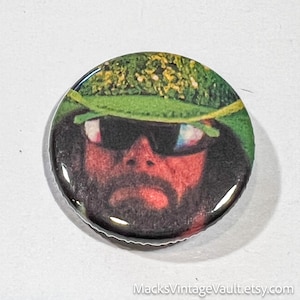 MACHO MAN Randy Savage, WWF Wrestler - 1.25&quot; Pinback Button Handmade from Vintage Comic Books - One of a Kind Button Pin