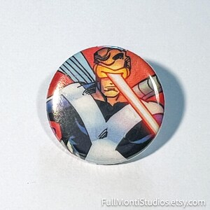 CYCLOPS, The X-Men - 1.25" Pinback Button Handmade from Vintage Comic Books - One of a Kind Button Pin
