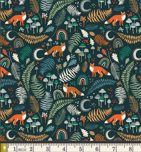 Fox Fabric: Art Gallery Timberline Woodland Cotton Quilting Fabric
