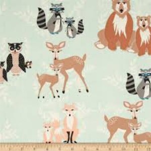 Fat Quarter Bundle, Hello Bear, Cotton Fabric Bundle, Baby Fabric, Woodland Nursery, Art Gallery Fabrics image 2