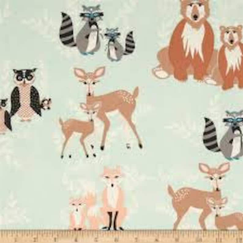 Fat Quarter Bundle, Hello Bear, Cotton Fabric Bundle, Baby Fabric, Woodland Nursery, Art Gallery Fabrics image 2