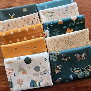Woodland Fabric Bundle: Art Gallery Timberline Quilting Cotton, 10 Piece