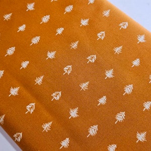 Tree Line Bark Art Gallery Fabric, Timberline Rust Pine Tree Woodland Quilting Cotton image 1