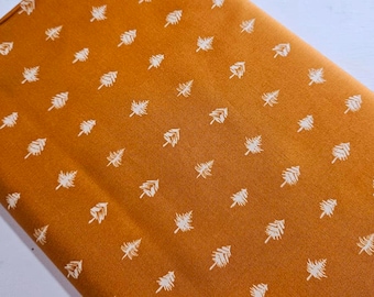 Tree Line Bark Art Gallery Fabric, Timberline Rust Pine Tree Woodland Quilting Cotton