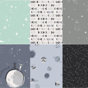 Stargazer Fabric Fat Quarter Bundle: Art Gallery Outer Space Cotton