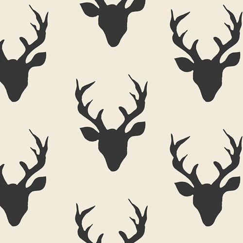 Deer Head Fabric, Quilting Fabric by the Yard, Hello Bear, Art Galler…