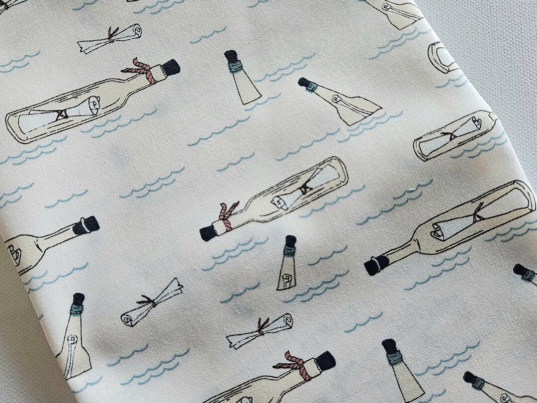 Ocean Notes Fabric: Enchanted Voyage Nautical Cotton, by the Yard - Etsy