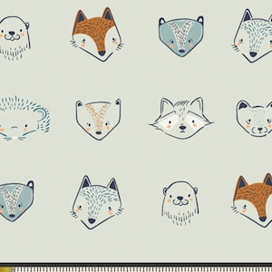 Tissu forestier, Tissus pour galerie d'art, Little Forester, métrage Forester à fourrure