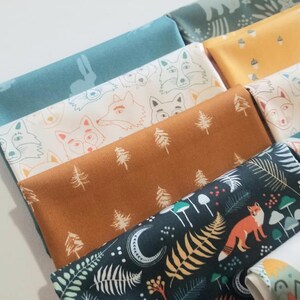 Tree Line Bark Art Gallery Fabric, Timberline Rust Pine Tree Woodland Quilting Cotton image 5