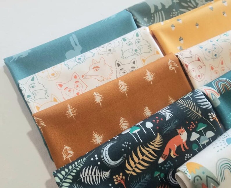 Tree Line Bark Art Gallery Fabric, Timberline Rust Pine Tree Woodland Quilting Cotton image 5