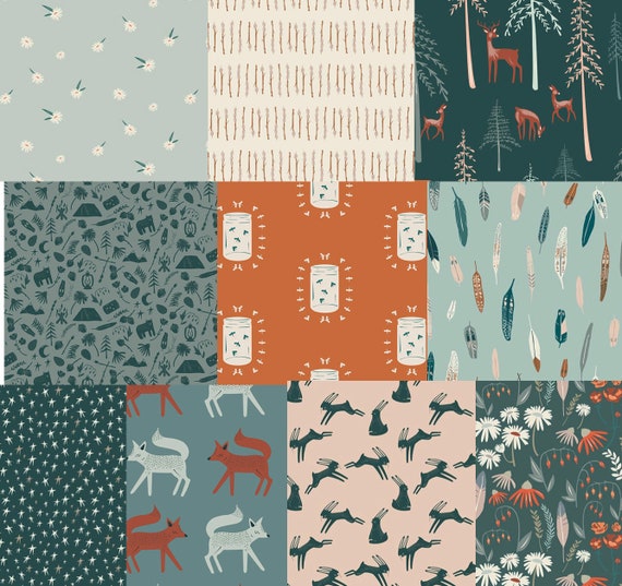 Campground Critters: Fat Quarter Bundle - 12 pcs Campground Critters: Fat Quarter Bundle - 12 pcs