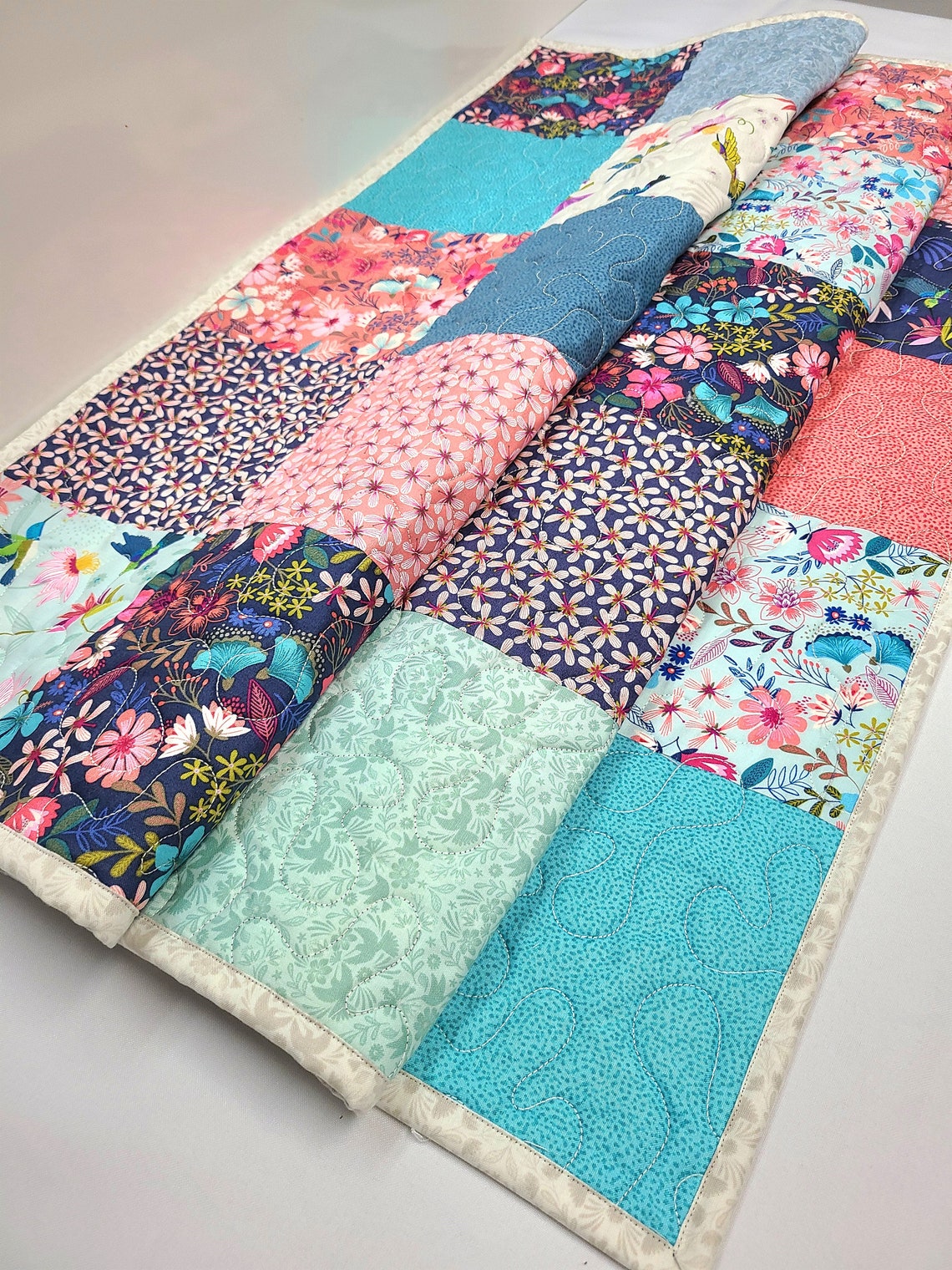 Hummingbird Quilt Kit, Baby, Patchwork, Lap, Toddler, Girl, Wildflowers ...