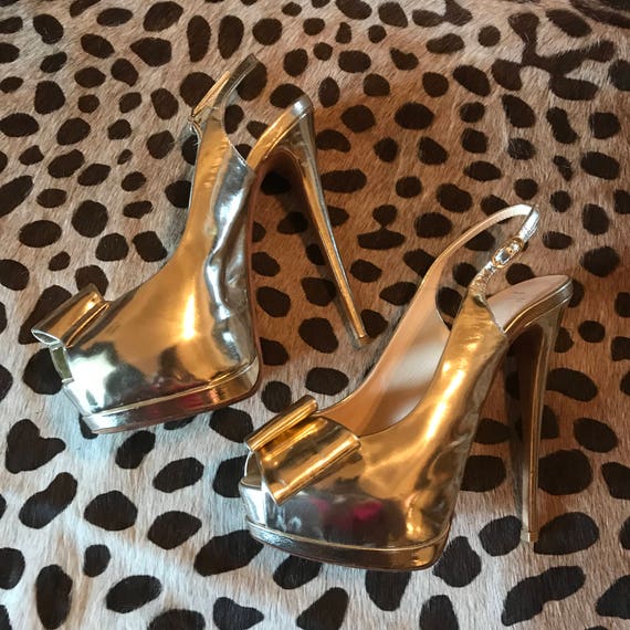 champagne slingback heels