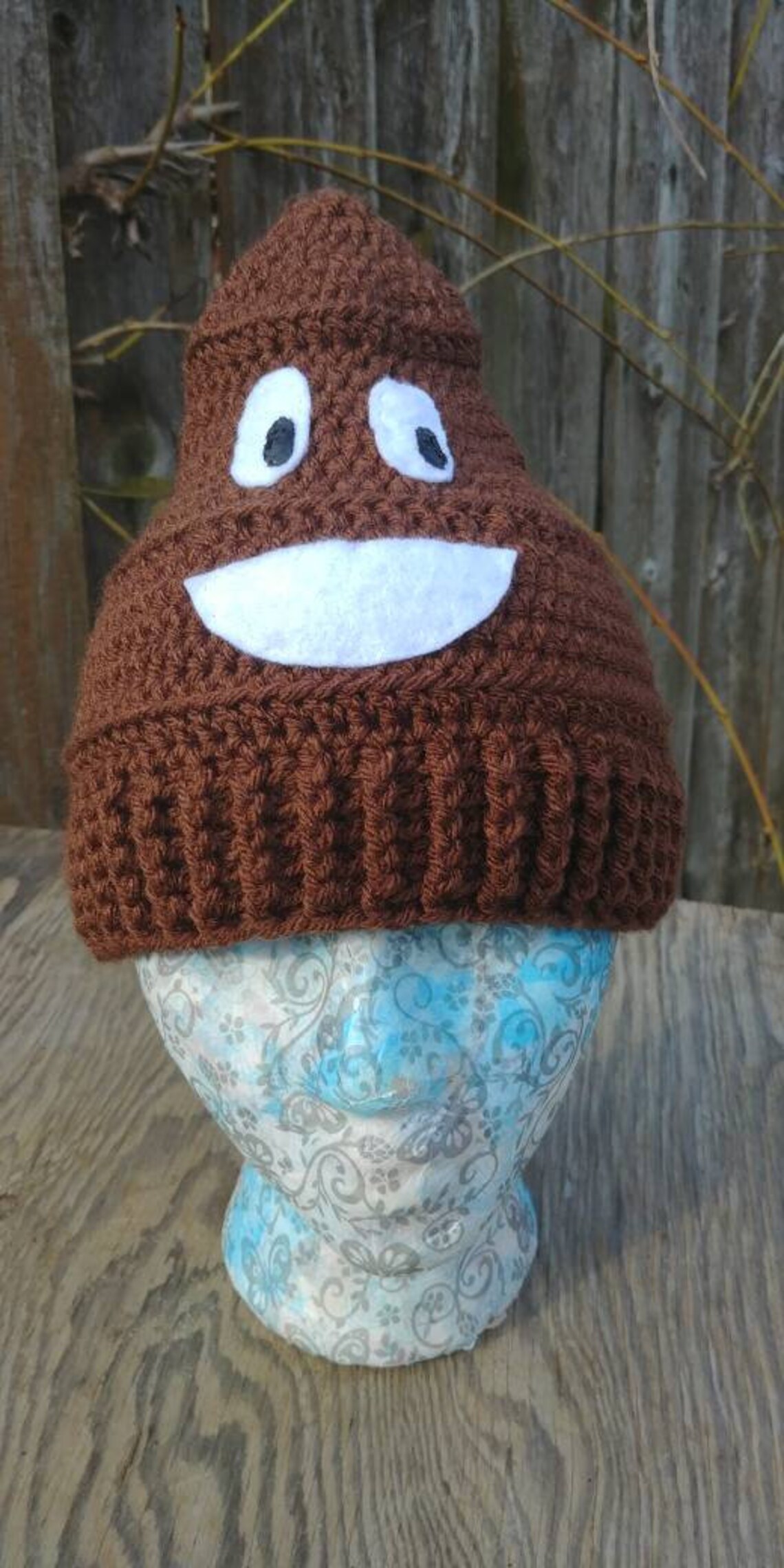 Crochet Poop Hat Poop Emoji Crap Cap Poopy Head Poo Hat Etsy