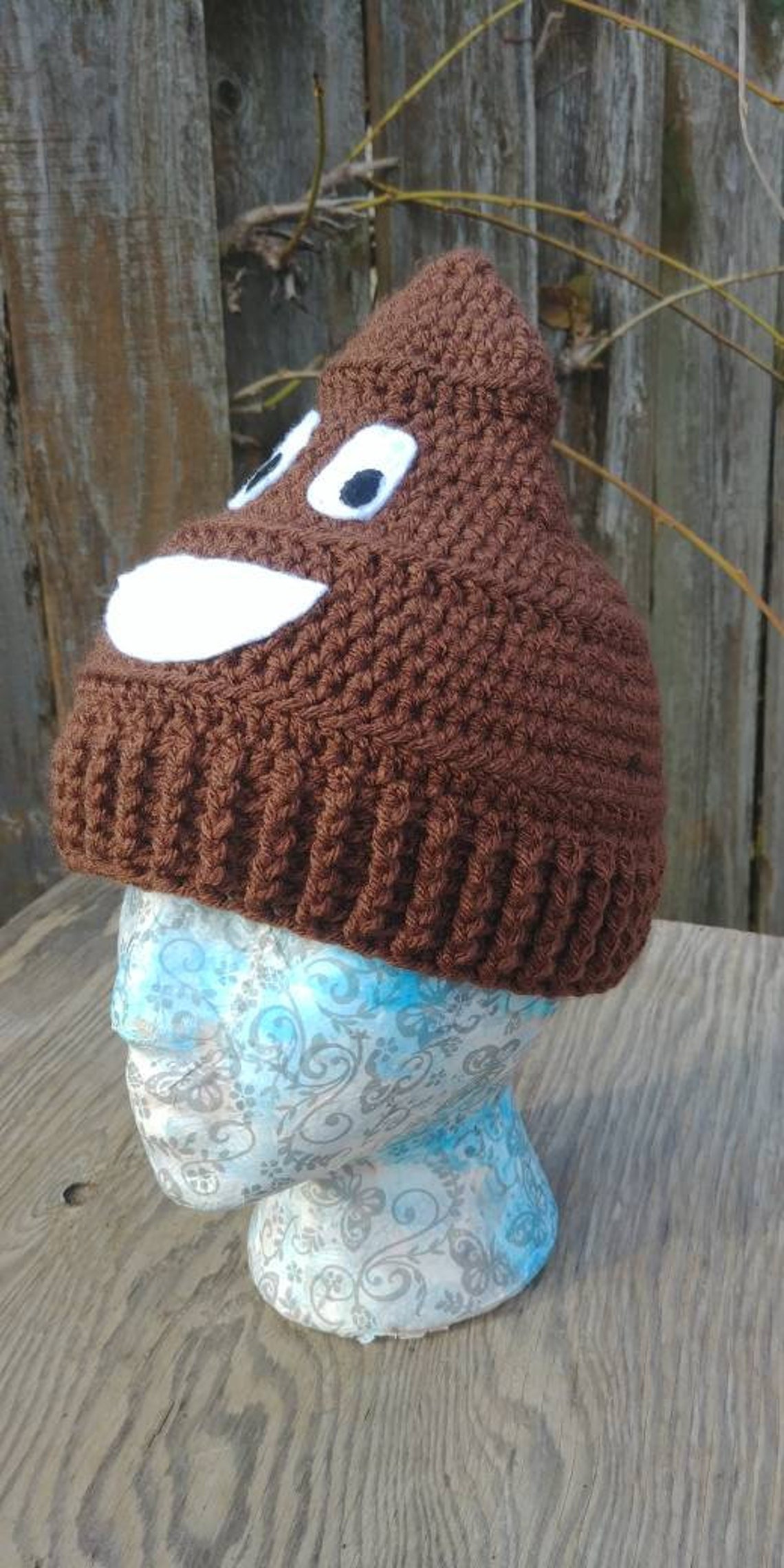 Crochet Poop Sombrero Poop Emoji Crap Cap Poopy Head Poo Etsy
