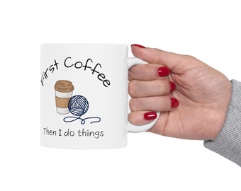 First Coffee Ceramic Mug 11oz