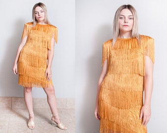 vintage fringe dress