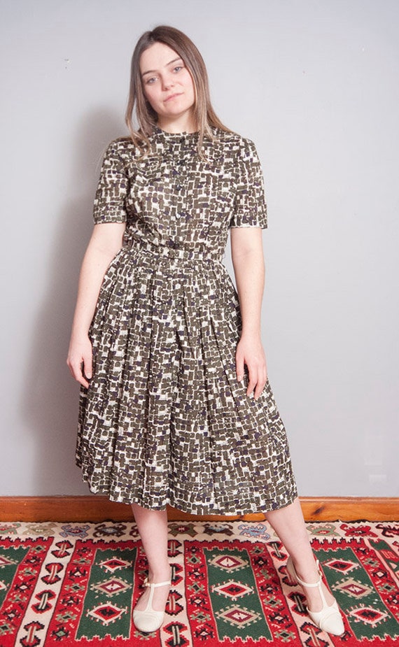 Vintage 1950's | Cotton | Printed | Patterned | M… - image 2