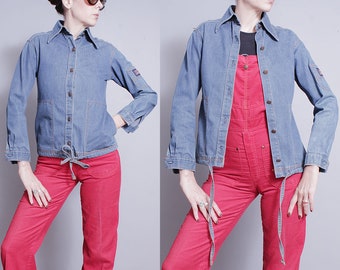 Vintage 1970's | Levi's | Medium Wash | Denim | Jean | Jacket | S