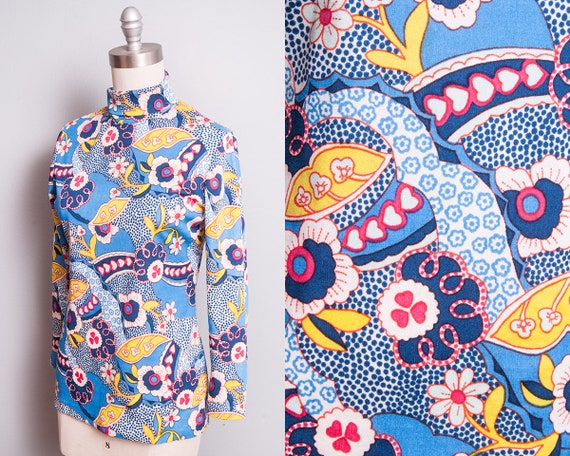 Vintage 1960's | Psychedelic | Floral Print | MOD