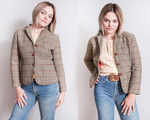 Vintage 1990's | Plaid | Gap | Fitted | Cropped |