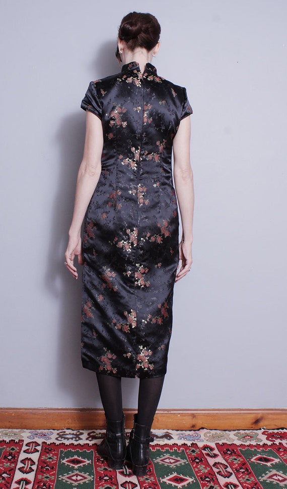 Vintage 1990's | Black | Floral | Asian Inspired … - image 5