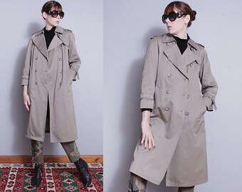 Vintage 1980's | London Fog | Trench | Overcoat | Double Breasted | Coat | S Petite