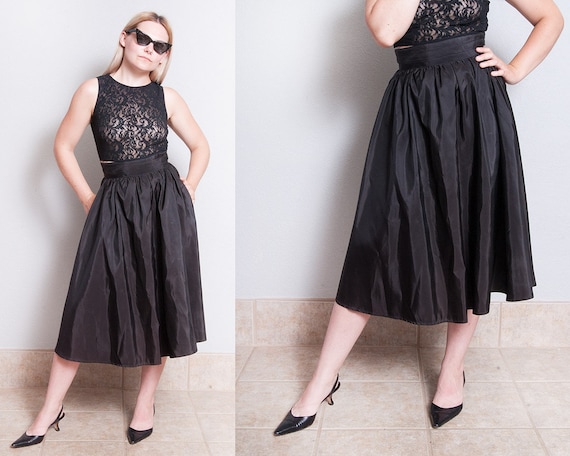 Vintage 1970's | Black | GUNNE SAX | Full | Circle
